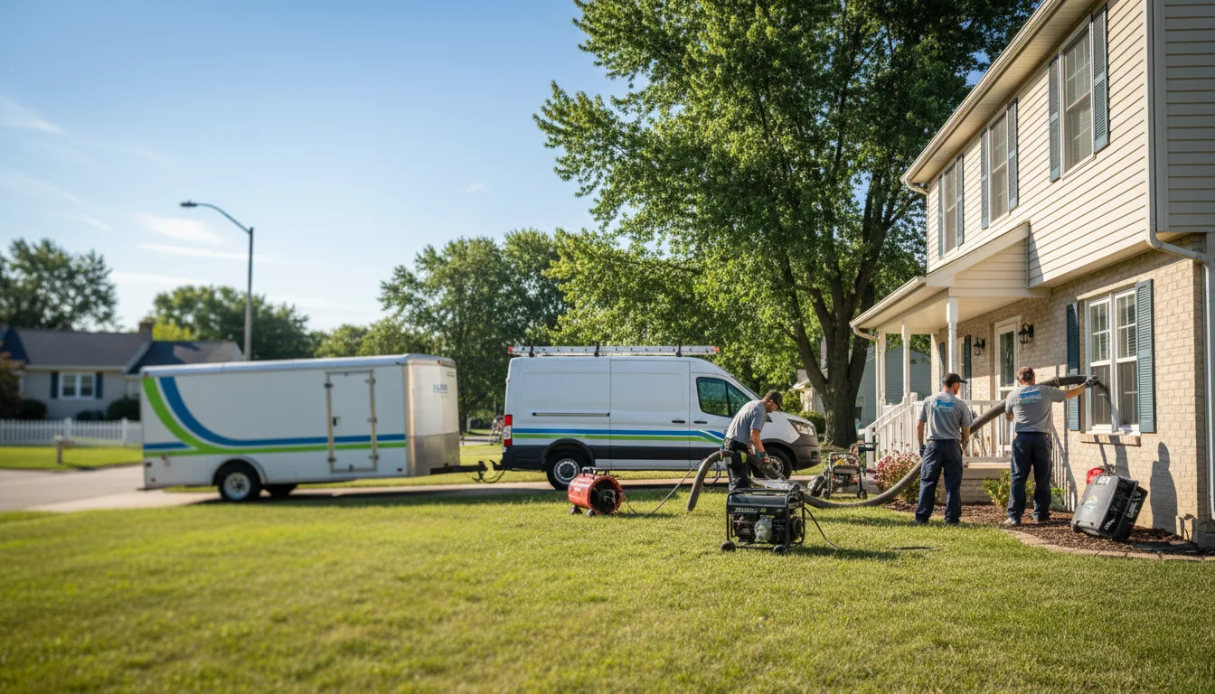 Flooded Basement Restoration And Cleanup With Repair in Beech Grove, IN near me